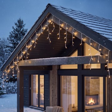 BRILAGI - LED Udendørs julelyskæde 800xLED/8 funktioner 43 m IP44 varm hvid istapper