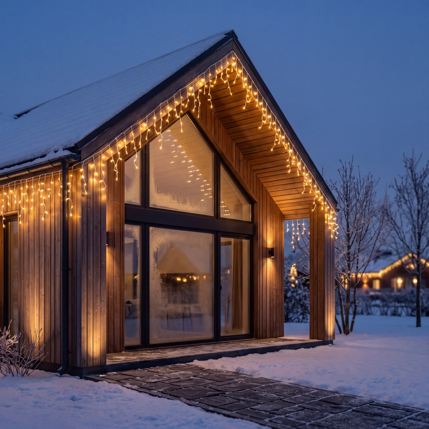 BRILAGI - LED Udendørs julelyskæde 800xLED/8 funktioner 43 m IP44 varm hvid istapper