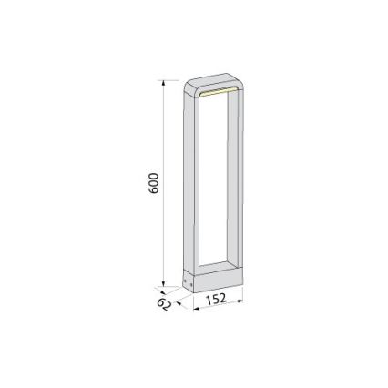 BRILAGI - LED Udendørs lampe BARI LED/10W/230V 4000K IP65 60 cm antracit