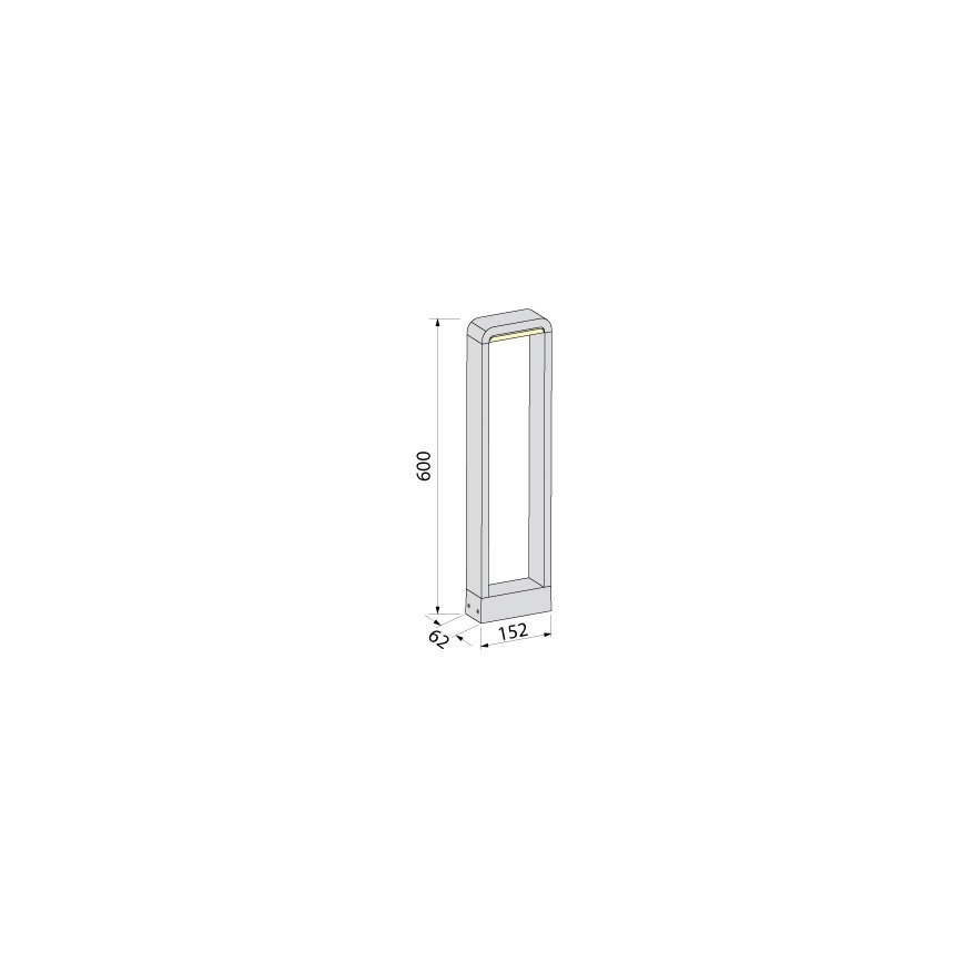 BRILAGI - LED Udendørs lampe BARI LED/10W/230V 4000K IP65 60 cm antracit