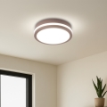 Brilagi - LED udendørs loftlampe med sensor BENE LED/18W/230V Ø 21,5 cm brun IP54