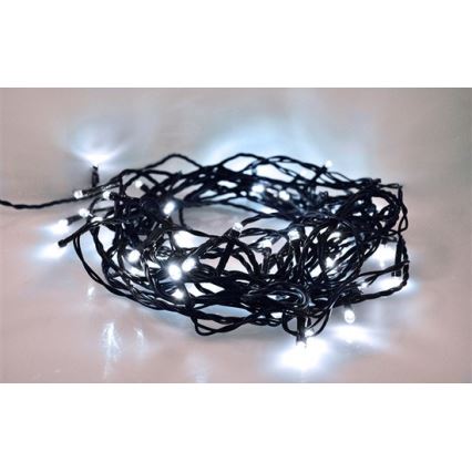 Brilagi - LED udendørs lyskæde 100 LED/8 funktioner 13 m IP44 kølig hvid