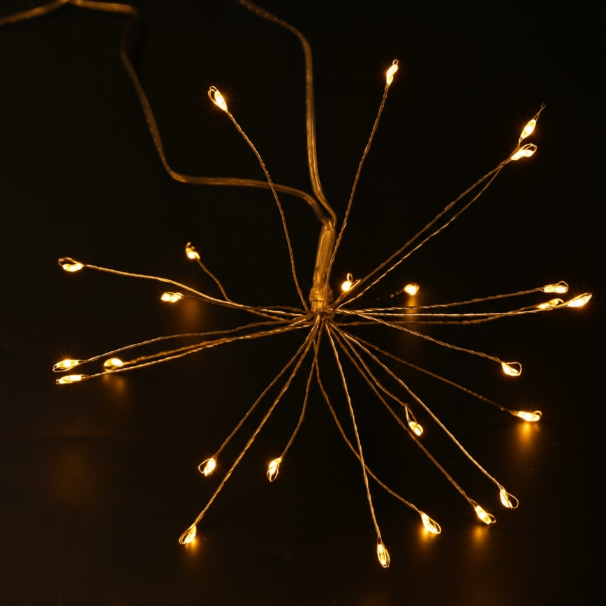 Brilagi - LED udendørs lyskæde, 150 LED, 5 m, IP44, varm hvid – fyrværkeri-effekt