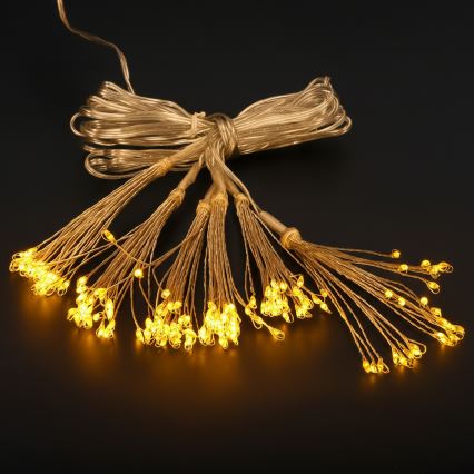 Brilagi - LED udendørs lyskæde, 150 LED, 5 m, IP44, varm hvid – fyrværkeri-effekt