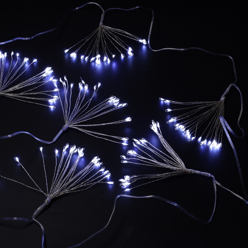 Brilagi - LED udendørs lyskæde 150xLED 5m IP44 kølig hvid fyrværkereffekt