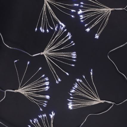 Brilagi - LED udendørs lyskæde 150xLED 5m IP44 kølig hvid fyrværkereffekt