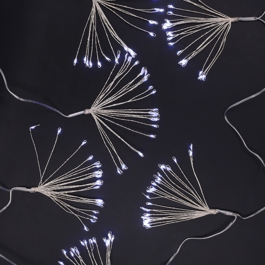 Brilagi - LED udendørs lyskæde 150xLED 5m IP44 kølig hvid fyrværkereffekt