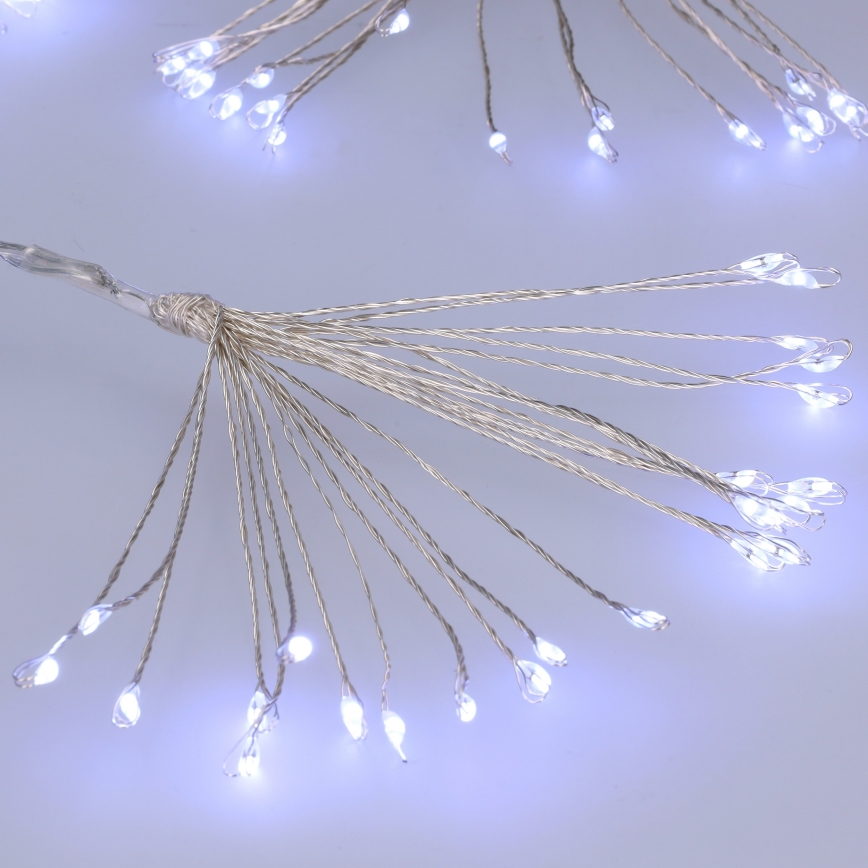 Brilagi - LED udendørs lyskæde 150xLED 5m IP44 kølig hvid fyrværkereffekt