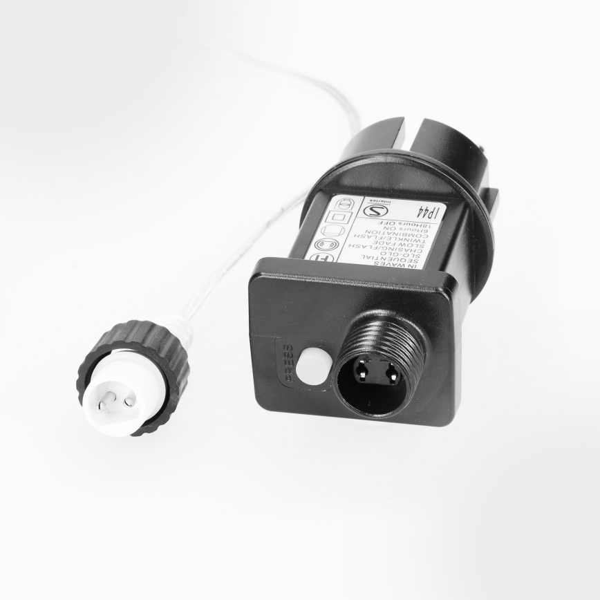 Brilagi - LED udendørs lyskæde 200 LED/8 funktioner, 13 m, IP44, varm hvid, istapper