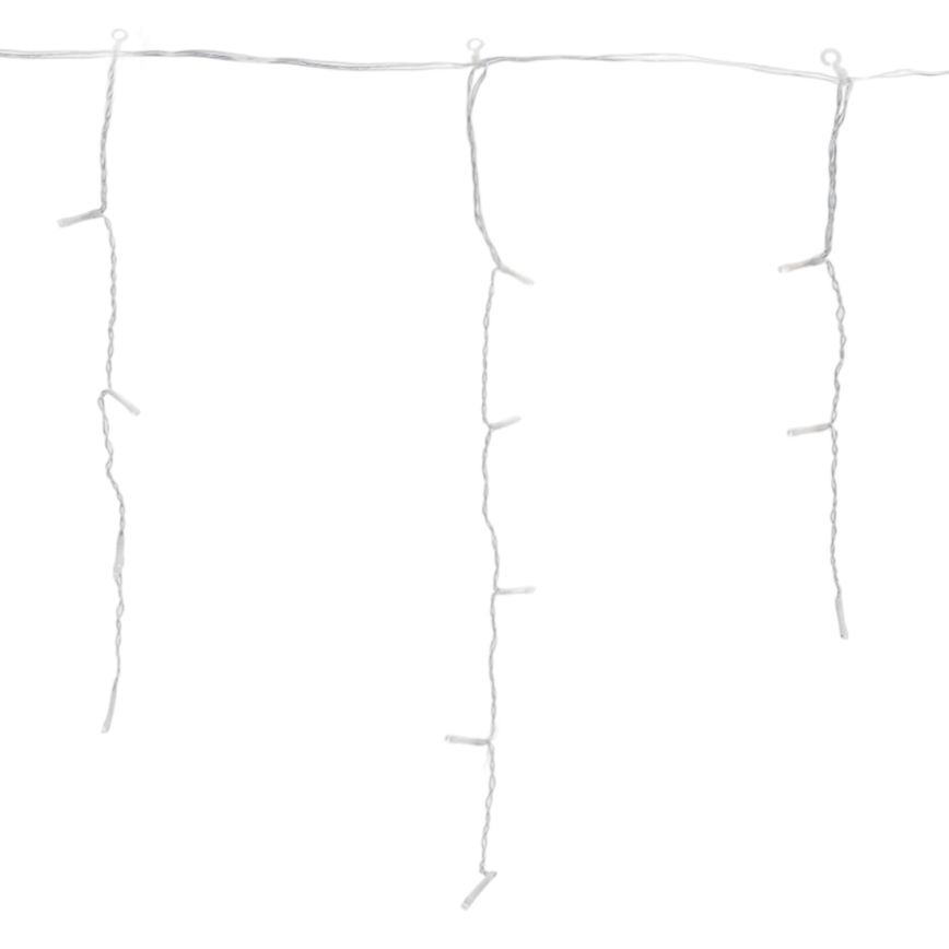 Brilagi - LED udendørs lyskæde 200 LED / 8 funktioner 13 x 0,6 m IP44 kold hvid