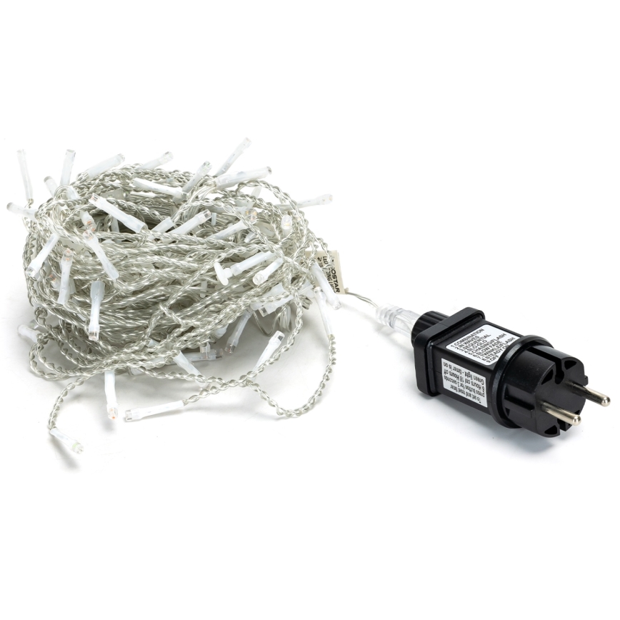 Brilagi - LED udendørs lyskæde 200 LED / 8 funktioner 13 x 0,6 m IP44 kold hvid