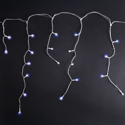 Brilagi - LED udendørs lyskæde 400 LED/8 funktioner 23 m IP44 kold hvid