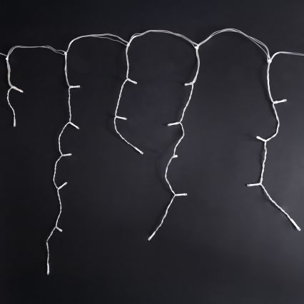 Brilagi - LED udendørs lyskæde 400 LED/8 funktioner 23 m IP44 kold hvid