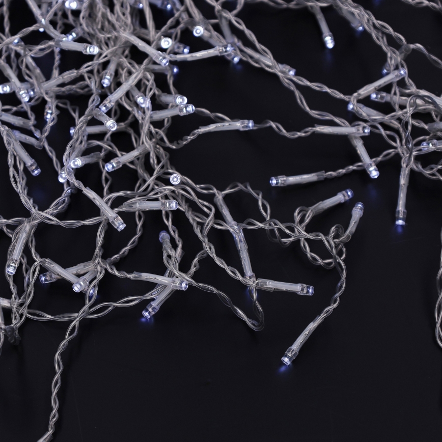 Brilagi - LED udendørs lyskæde 400 LED/8 funktioner 23 m IP44 kold hvid