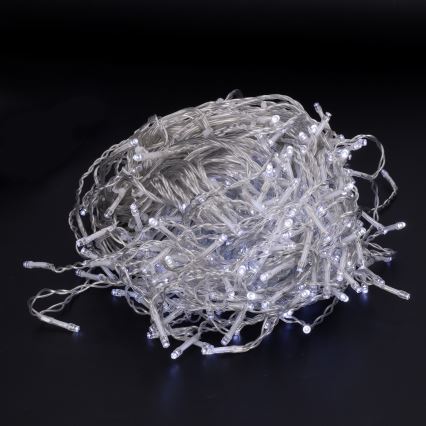 Brilagi - LED udendørs lyskæde 400 LED/8 funktioner 23 m IP44 kold hvid