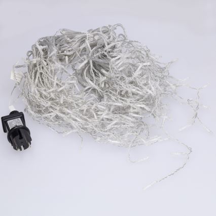 Brilagi - LED udendørs lyskæde 400 LED/8 funktioner 23 m IP44 kold hvid