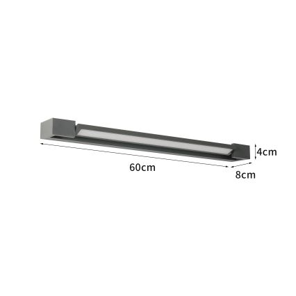 Brilagi - LED udendørs væglampe AQUA LINE LED/18W/230V 60 cm IP44 antracit CRI 90