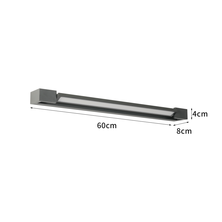 Brilagi - LED udendørs væglampe AQUA LINE LED/18W/230V 60 cm IP44 antracit CRI 90