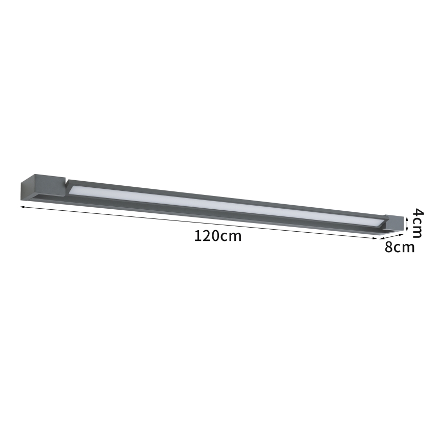 Brilagi - LED udendørs vægarmatur AQUA LINE LED/36W/230V 120 cm IP44 antracit CRI 90
