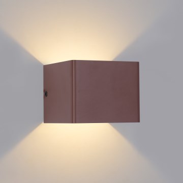 Brilagi - LED udendørs vægarmatur DONNANI LED/5W/230V 10 cm brun IP44