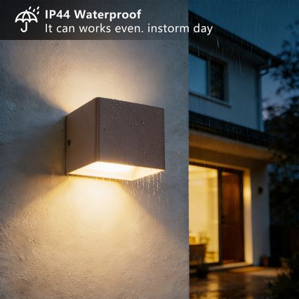 Brilagi - LED udendørs vægarmatur DONNANI LED/5W/230V 10 cm brun IP44