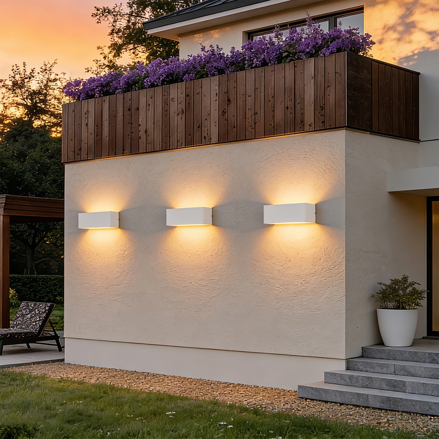 Brilagi - LED udendørs vægarmatur DONNANI LED/7W/230V hvid IP44