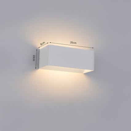 Brilagi - LED udendørs vægarmatur DONNANI LED/7W/230V hvid IP44