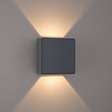 Brilagi - LED udendørs vægarmatur DOUBLERAY LED/6W/230V antracit IP54