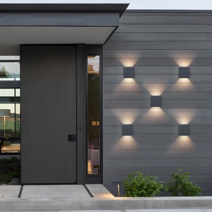 Brilagi - LED udendørs vægarmatur DOUBLERAY LED/6W/230V antracit IP54