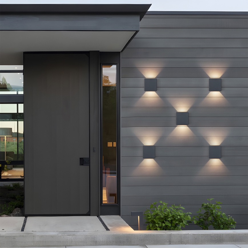 Brilagi - LED udendørs vægarmatur DOUBLERAY LED/6W/230V antracit IP54