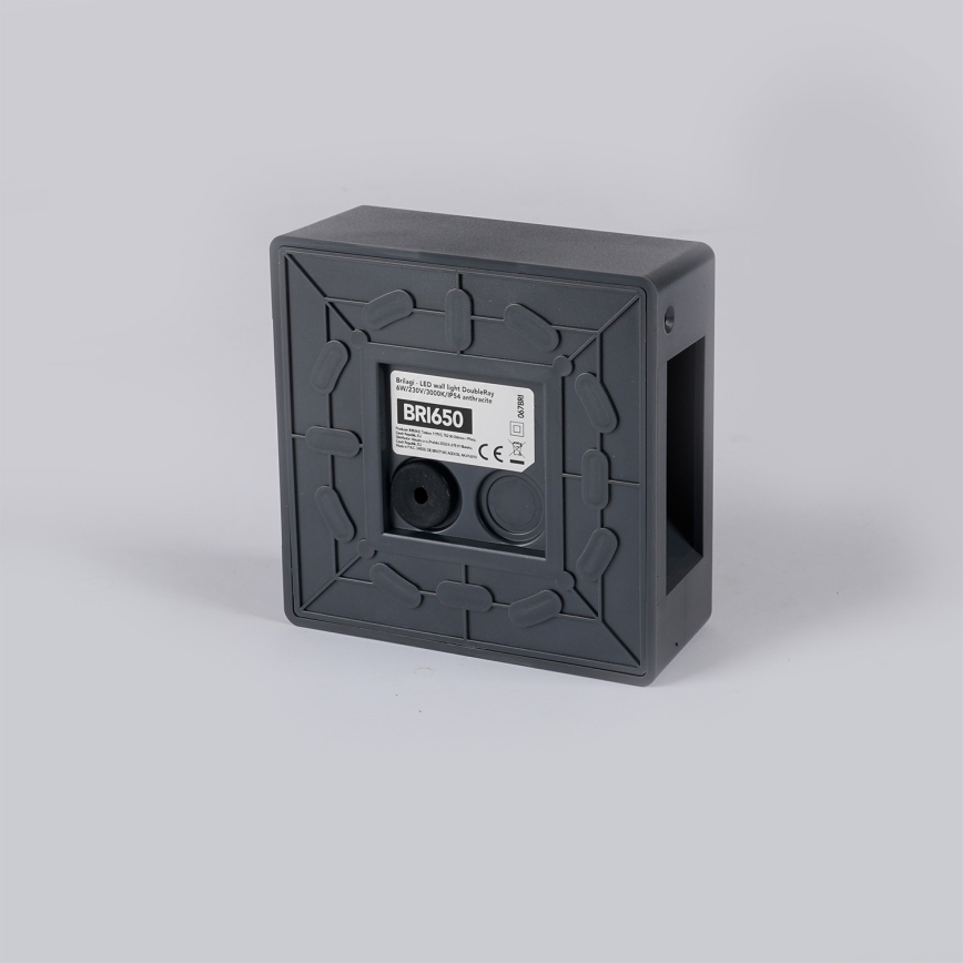 Brilagi - LED udendørs vægarmatur DOUBLERAY LED/6W/230V antracit IP54