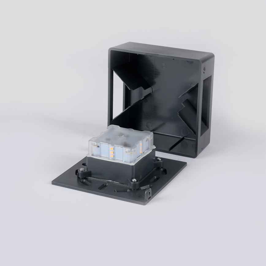 Brilagi - LED udendørs vægarmatur DOUBLERAY LED/6W/230V antracit IP54