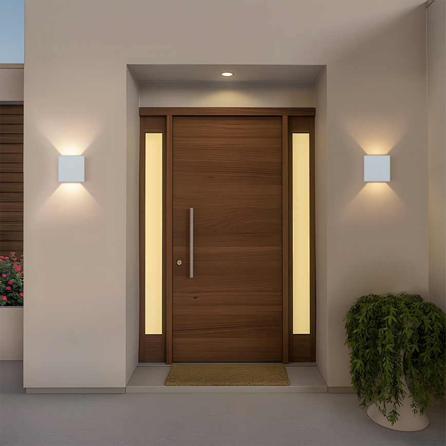 Brilagi - LED udendørs vægarmatur DOUBLERAY LED/6W/230V hvid IP54