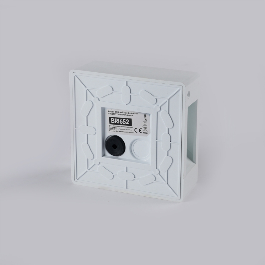Brilagi - LED udendørs vægarmatur DOUBLERAY LED/6W/230V hvid IP54