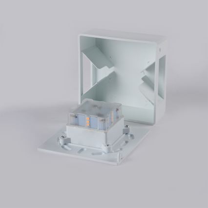 Brilagi - LED udendørs vægarmatur DOUBLERAY LED/6W/230V hvid IP54