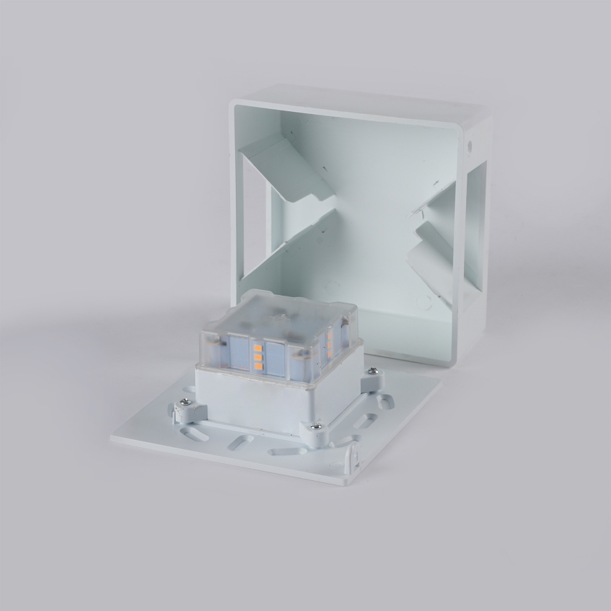 Brilagi - LED udendørs vægarmatur DOUBLERAY LED/6W/230V hvid IP54