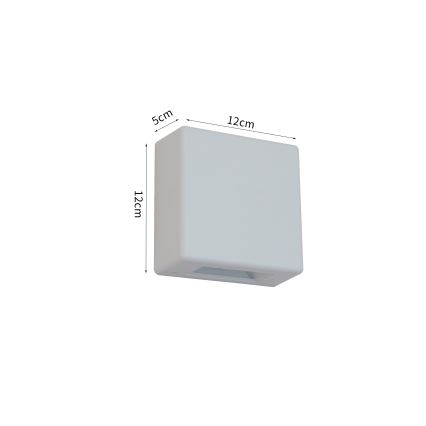Brilagi - LED udendørs vægarmatur DOUBLERAY LED/6W/230V hvid IP54