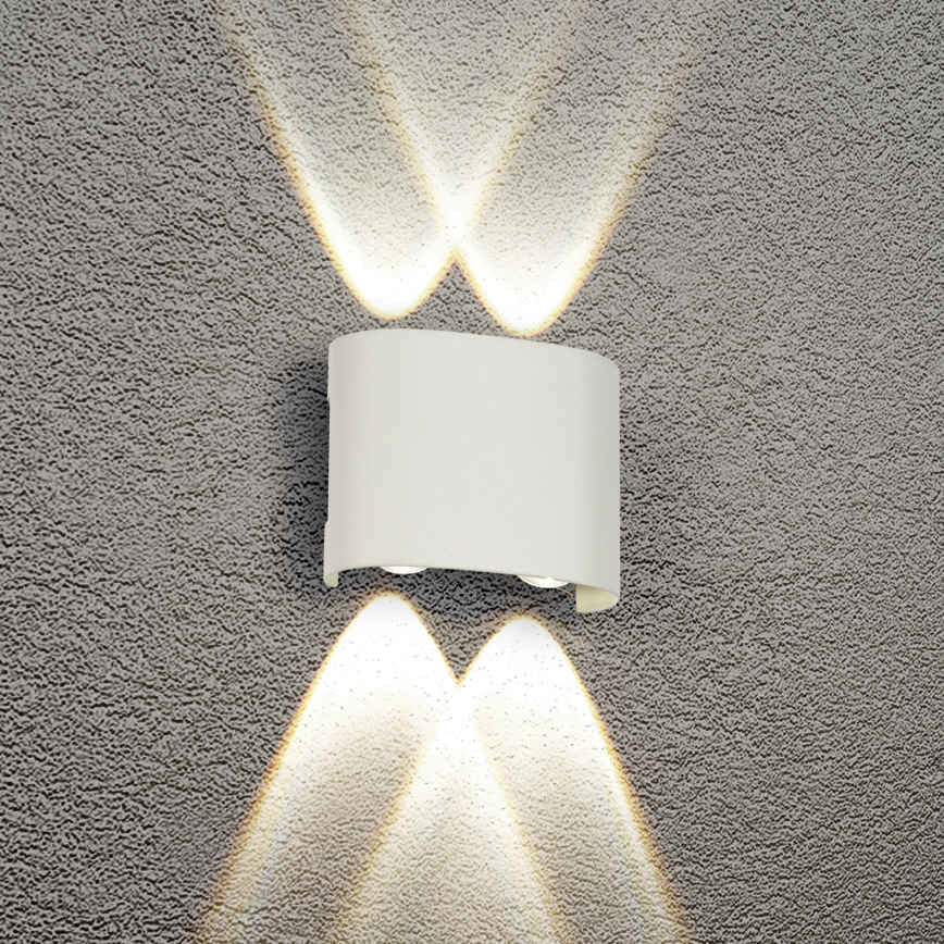 Brilagi - LED udendørs vægarmatur FLAREBOX LED/4W/230V hvid IP65