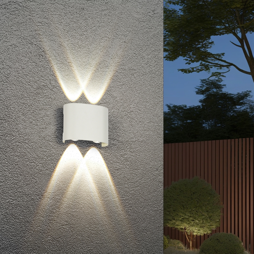 Brilagi - LED udendørs vægarmatur FLAREBOX LED/4W/230V hvid IP65