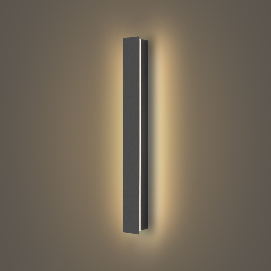 Brilagi - LED udendørs vægarmatur LINEAR LED/12W/230V 3000K IP65 50 cm antracit