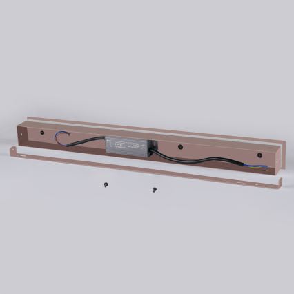 Brilagi - LED udendørs vægarmatur LINEAR LED/12W/230V 3000K IP65 50 cm brun CRI 90