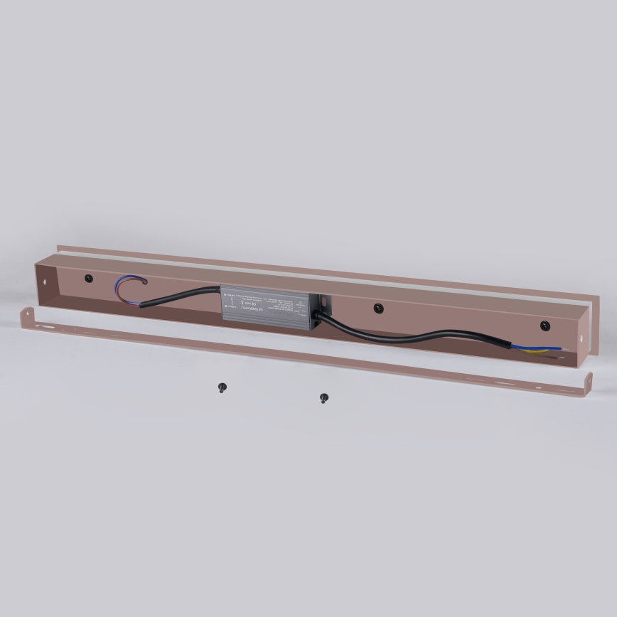 Brilagi - LED udendørs vægarmatur LINEAR LED/12W/230V 3000K IP65 50 cm brun CRI 90