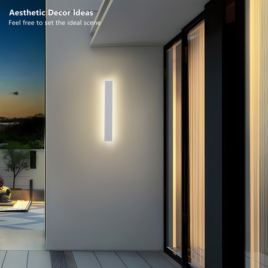 Brilagi - LED udendørs væglampe LINEAR LED/12W/230V 3000K IP65 50 cm hvid CRI 90