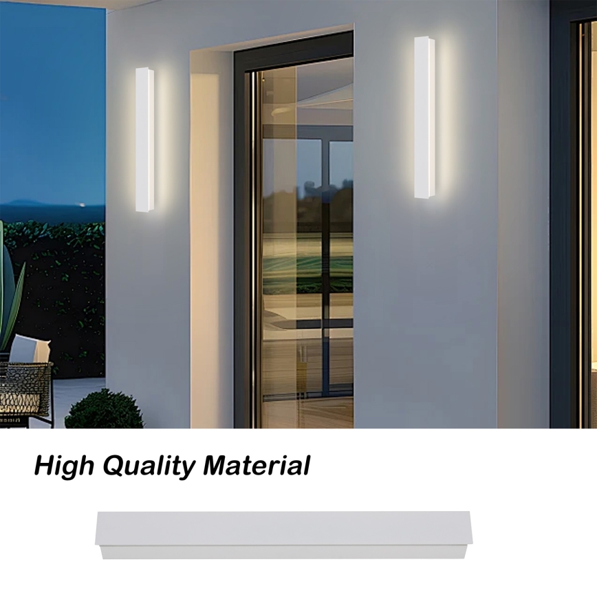 Brilagi - LED udendørs væglampe LINEAR LED/12W/230V 3000K IP65 50 cm hvid CRI 90
