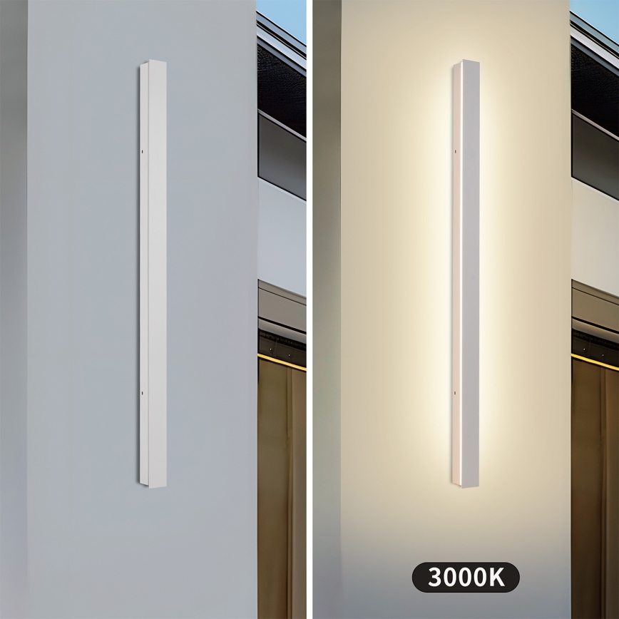 Brilagi - LED udendørs væglampe LINEAR/22W/230V 3000K IP65 100 cm hvid CRI 90