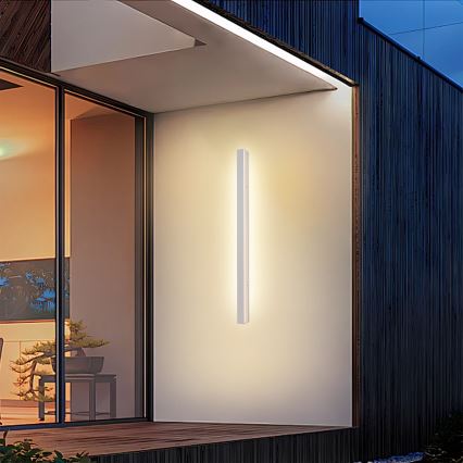 Brilagi - LED udendørs væglampe LINEAR/22W/230V 3000K IP65 100 cm hvid CRI 90