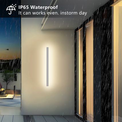 Brilagi - LED udendørs væglampe LINEAR/22W/230V 3000K IP65 100 cm hvid CRI 90