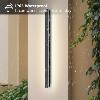 Brilagi - LED udendørs vægarmatur LINEAR LED/22W/230V 4000K IP65 100 cm sort CRI 90