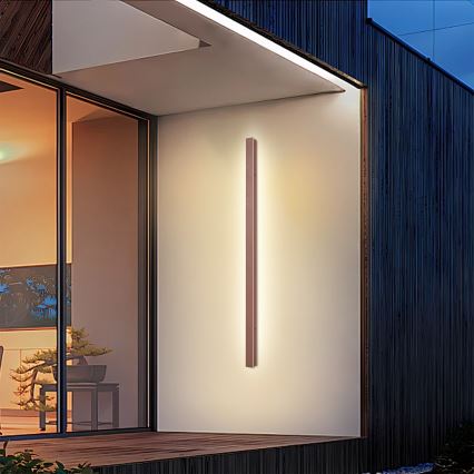 Brilagi - LED udendørs væglampe LINEAR LED/32W/230V 3000K IP65 140 cm brun CRI 90
