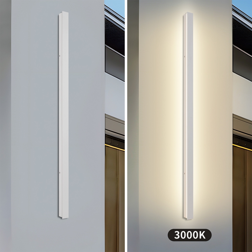 Brilagi - LED udendørs vægarmatur LINEAR LED/32W/230V 3000K IP65 140 cm hvid CRI 90